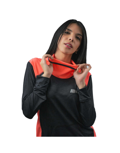 Buso licra deportivo mujer multideporte gris oscuro
