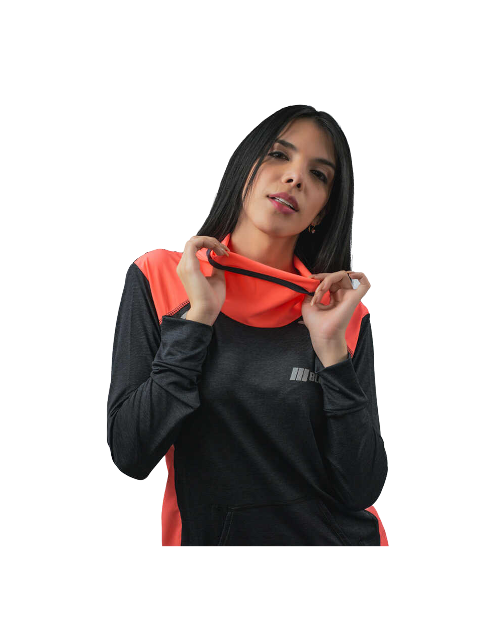 Buso licra deportivo mujer multideporte gris oscuro