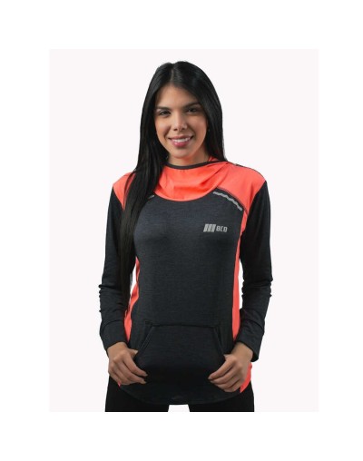 Buso licra deportivo mujer multideporte gris oscuro
