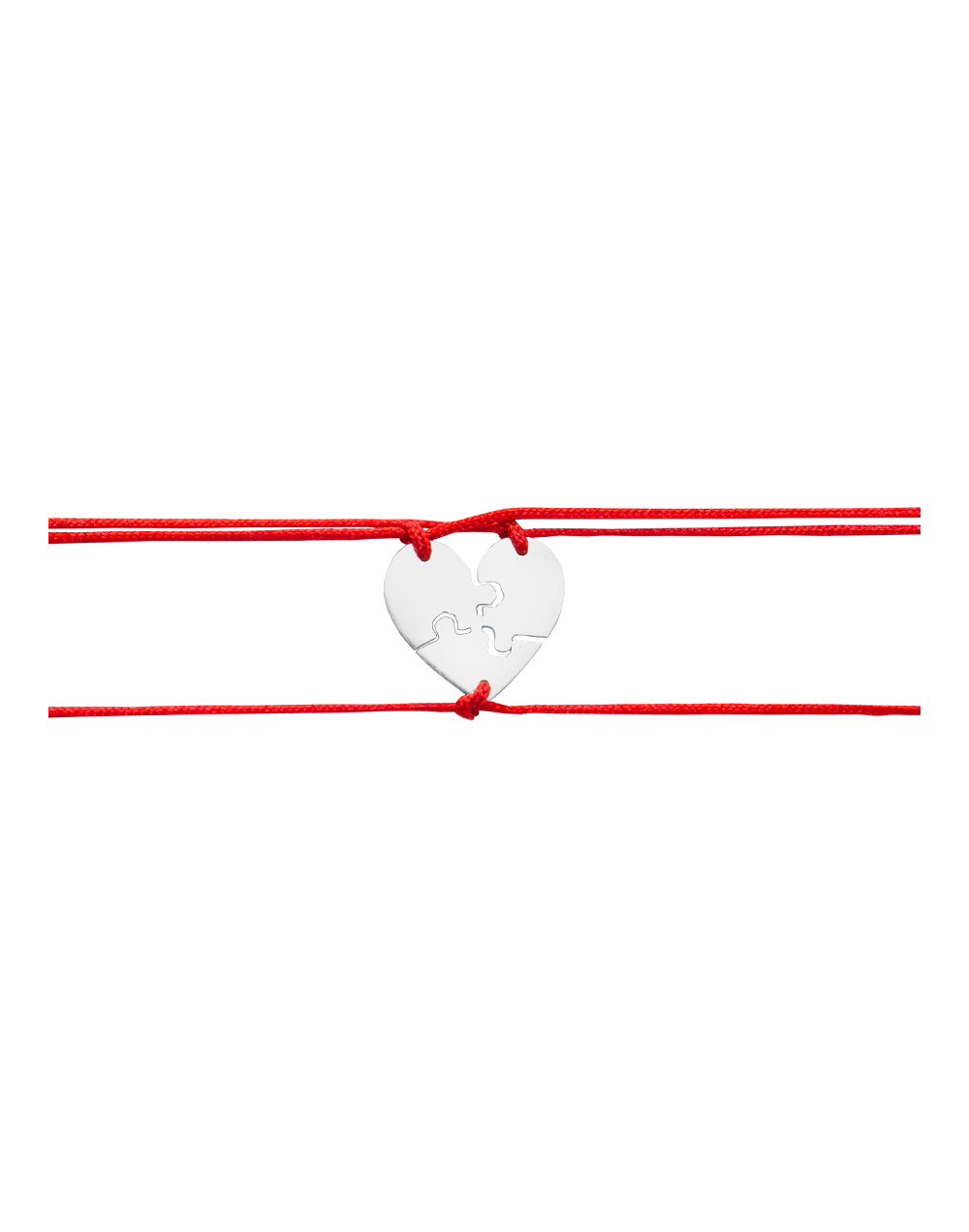 Pulsera corazón partido en tres