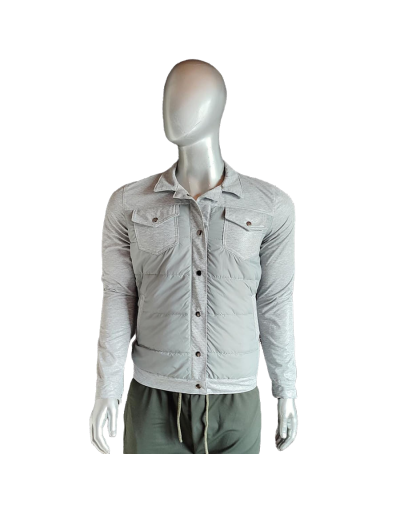 Chaqueta casual algodón hombre apliques 
