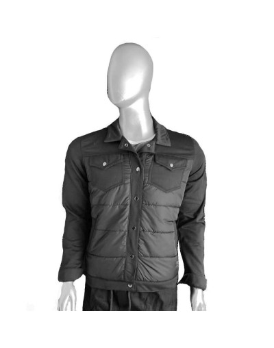 Chaqueta casual algodón hombre apliques 