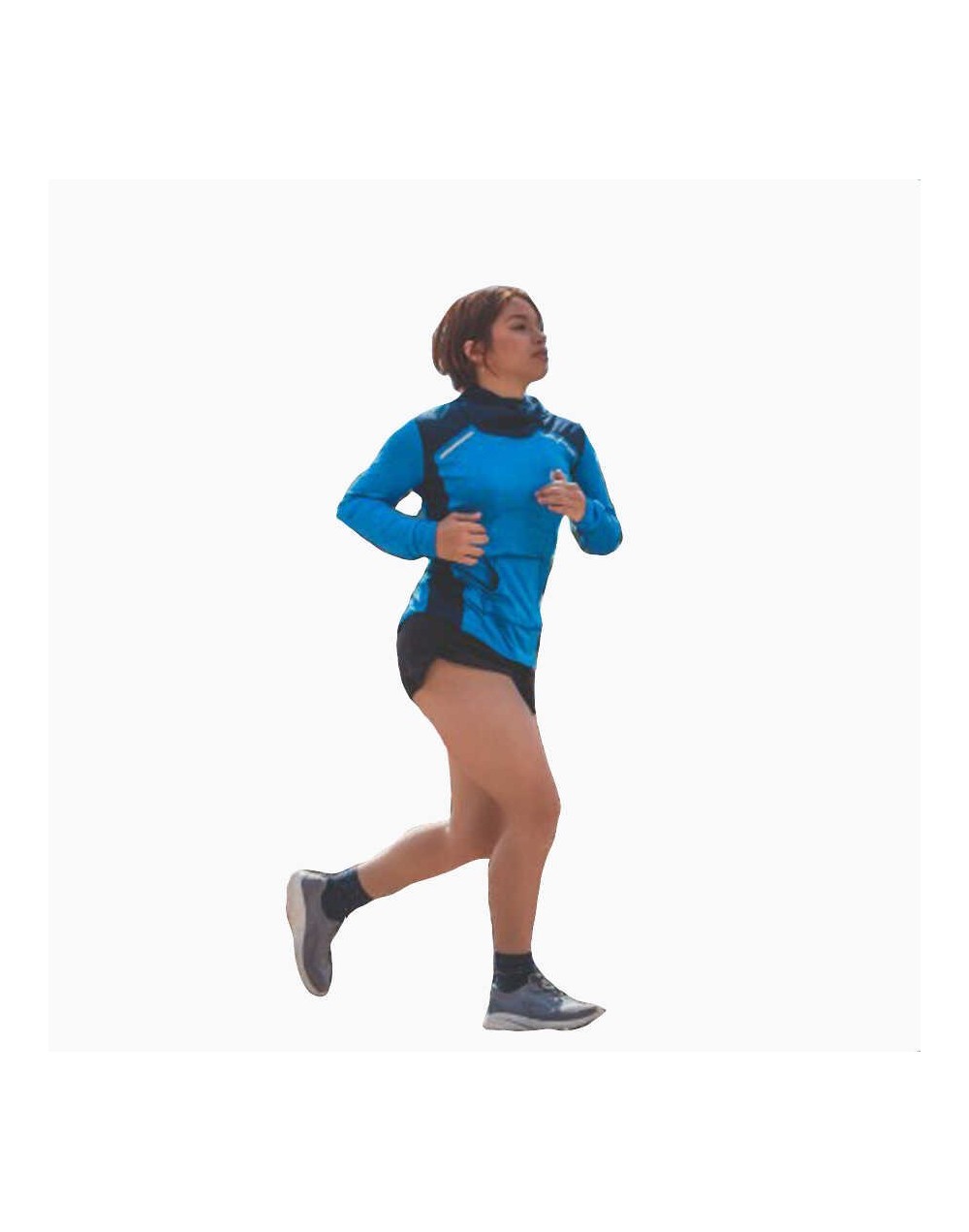 Buso licra deportivo mujer multideporte azul celeste 