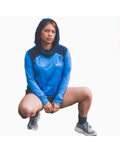 Buso licra deportivo mujer multideporte azul celeste 
