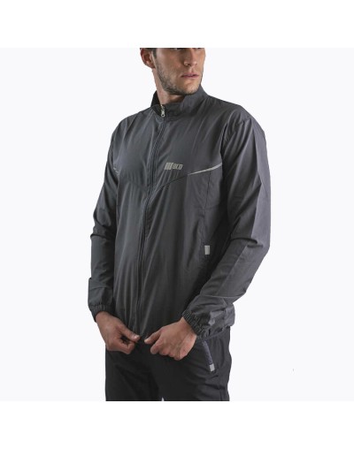  Chaqueta ligera deportiva cortavientos gris