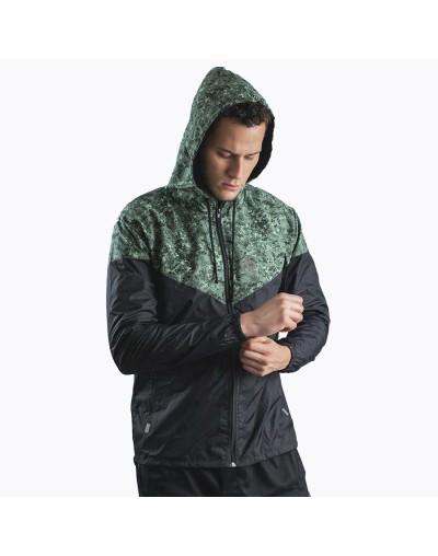 Chaqueta casual deportiva cortavientos sublimada negro
