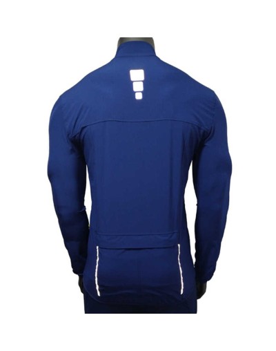 Chaqueta ligera deportiva cortavientos azul 