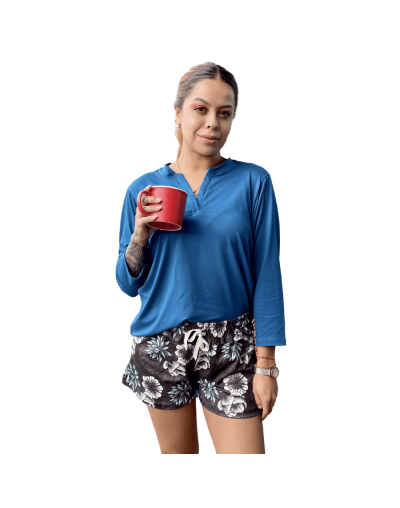 Pijama estampada mujer  heliconia