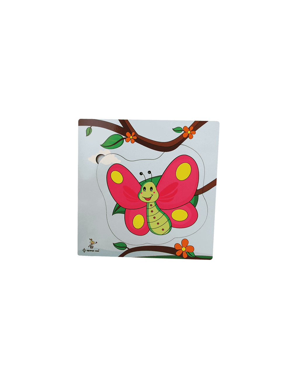 Rompecabezas en capas de la mariposa
