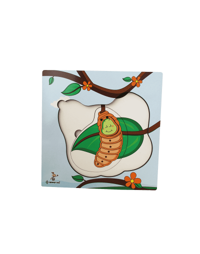 Rompecabezas en capas de la mariposa