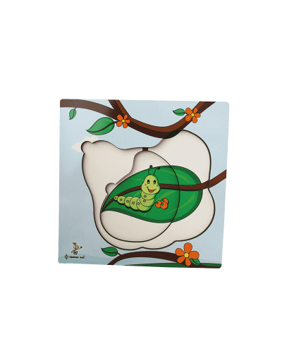 Rompecabezas en capas de la mariposa