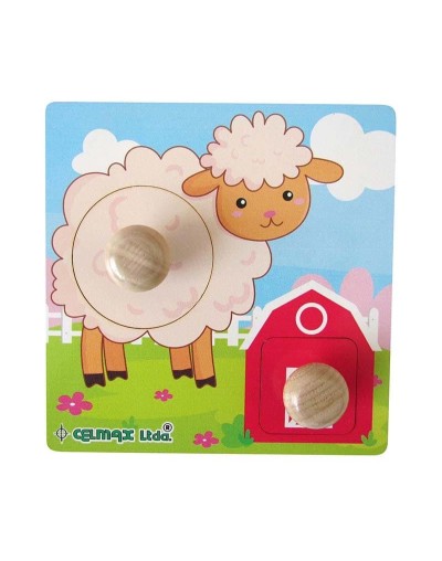 Mini encajable de botón la oveja