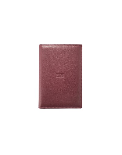 Porta pasaporte sencillo Vinotinto