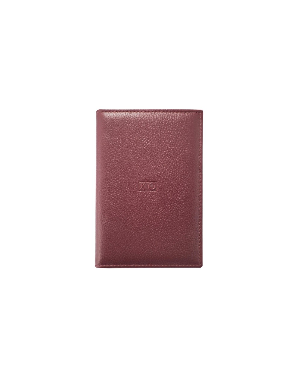 Porta pasaporte sencillo Vinotinto