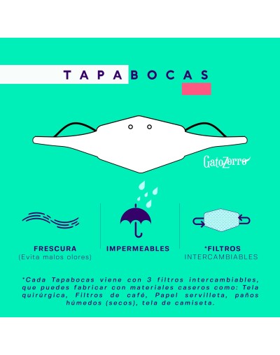 Tapabocas de colores