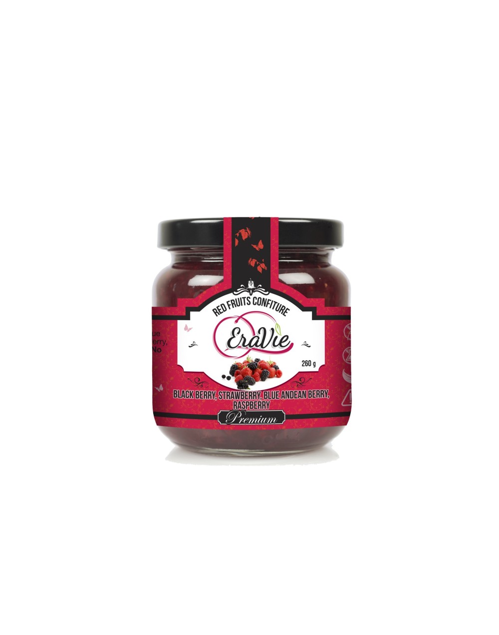 Confitura de Frutos Rojos NATURAL 260 Gramos