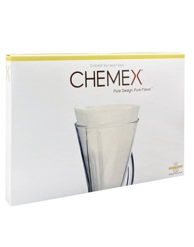 Filtros Chemex 3 Tazas Semicírculos 100 unidades