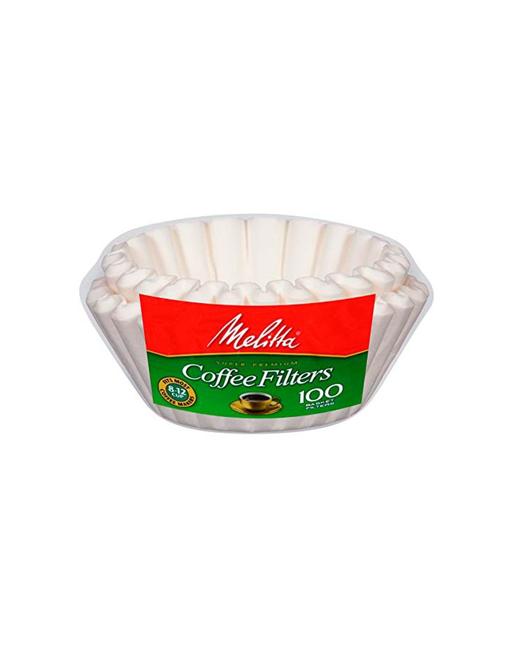 Filtros Melitta Tipo Canasta Tamaño 8 12 Tazas 100 unidades