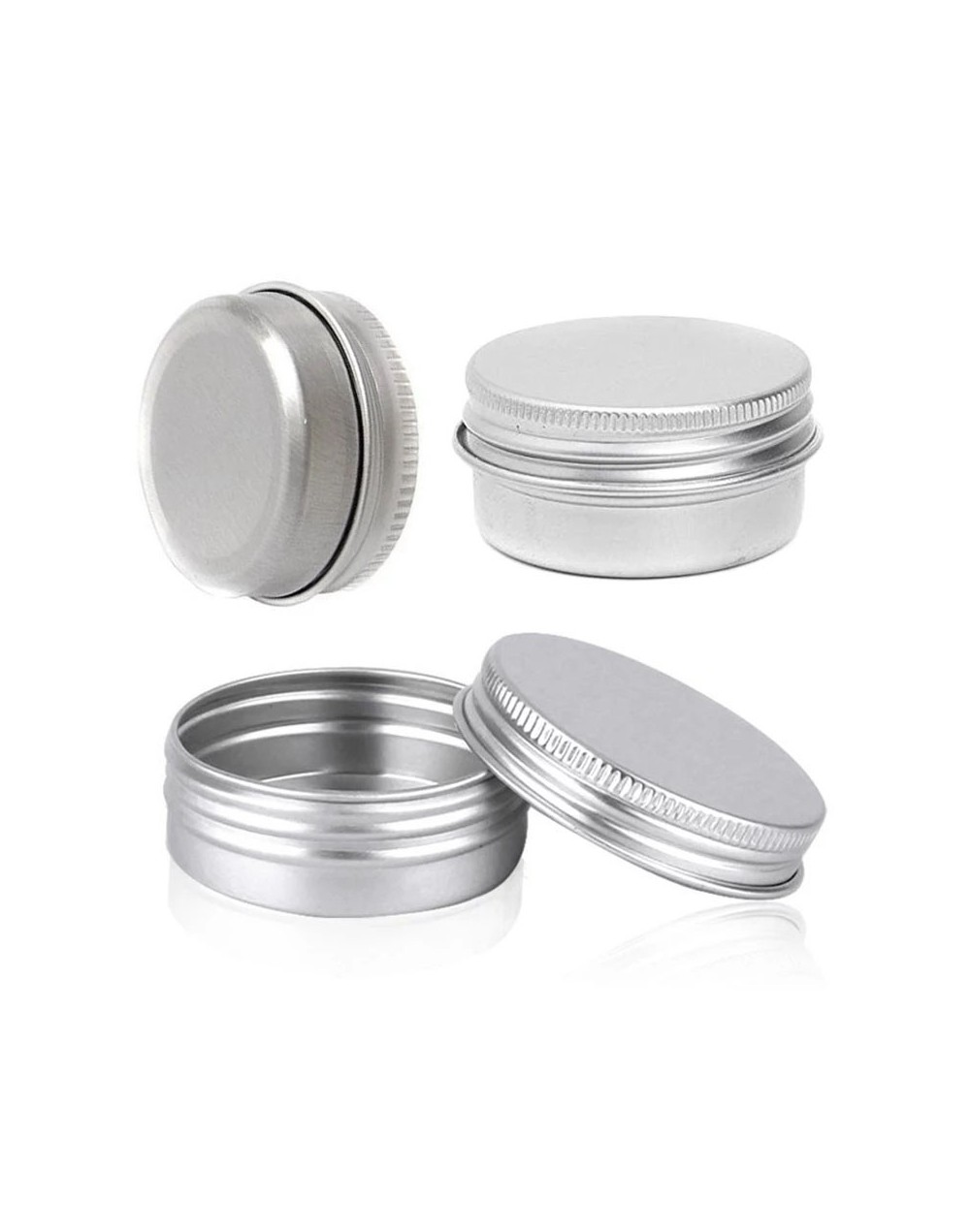 Envase de aluminio 50 gr tapa roscax 12 unidades