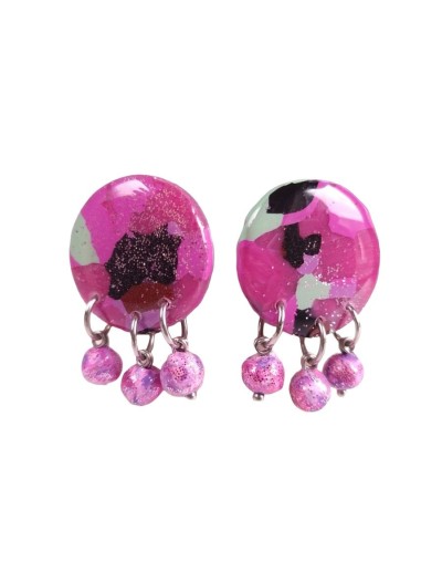 Topos aglomerados fucsia 