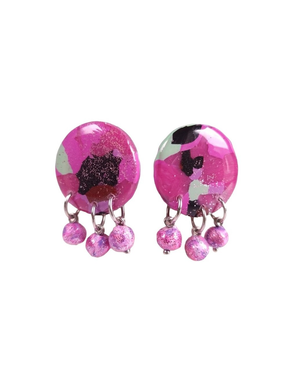 Topos aglomerados fucsia 
