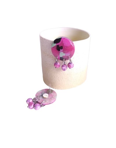 Topos aglomerados fucsia 