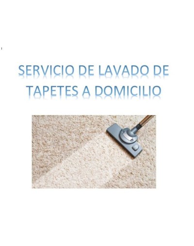 Servicio de lavado de tapetes y alfombras