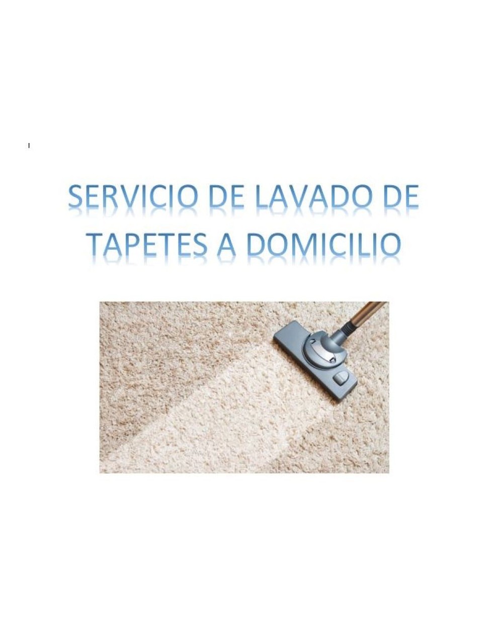Servicio de lavado de tapetes y alfombras