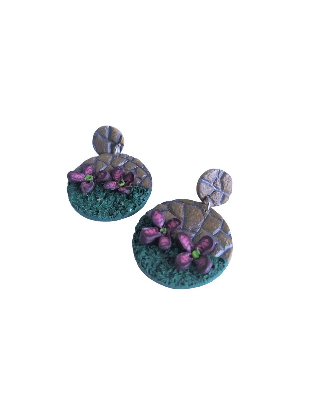 Piedra Decorativa redonda Roja para jardin y terraza x 15Kg