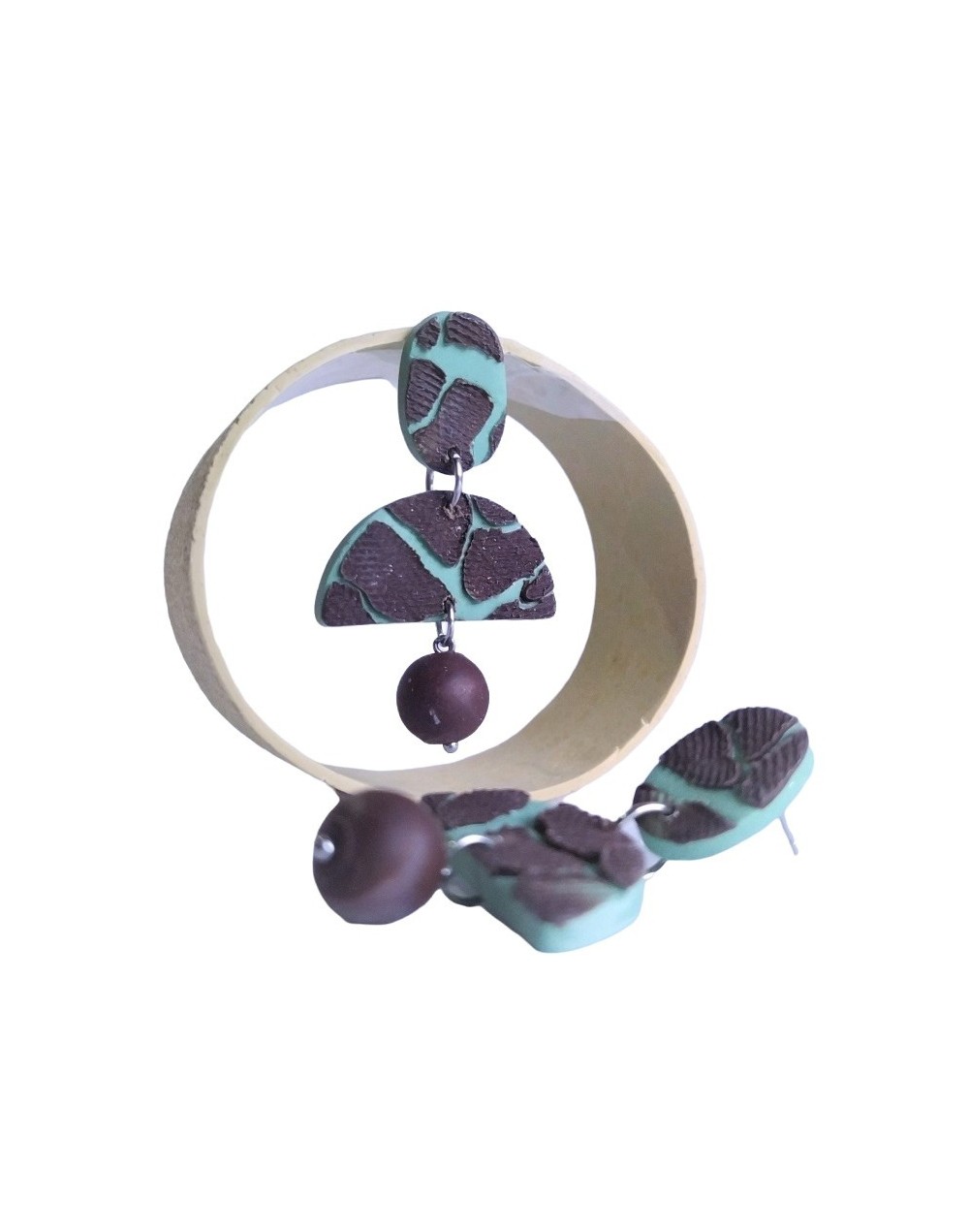 Arete textura con stencil piedra