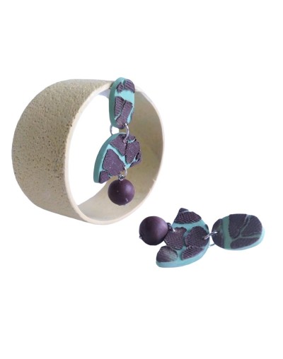 Arete textura con stencil piedra