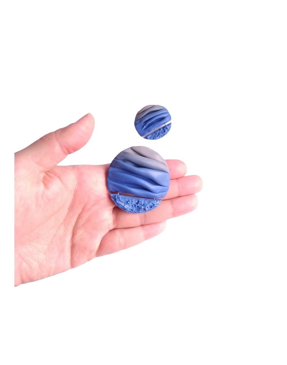 Topos morrocota grandes azul oscuro