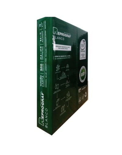 Resma Tamaño Carta Reprograf Blanca 75gx500hojas