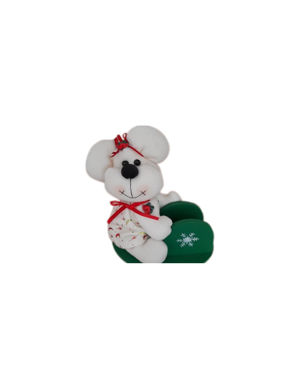 Servilletero navideño ratón