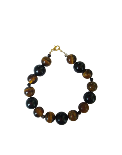 Ojo de tigre en pulsera