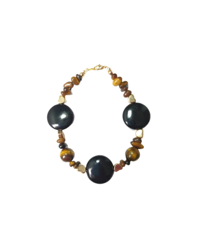 Ojo de tigre en pulsera