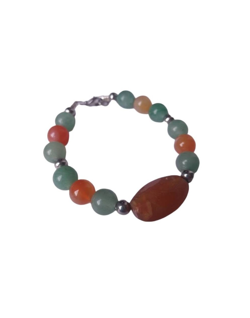 Pulsera de cornalina y aventurina