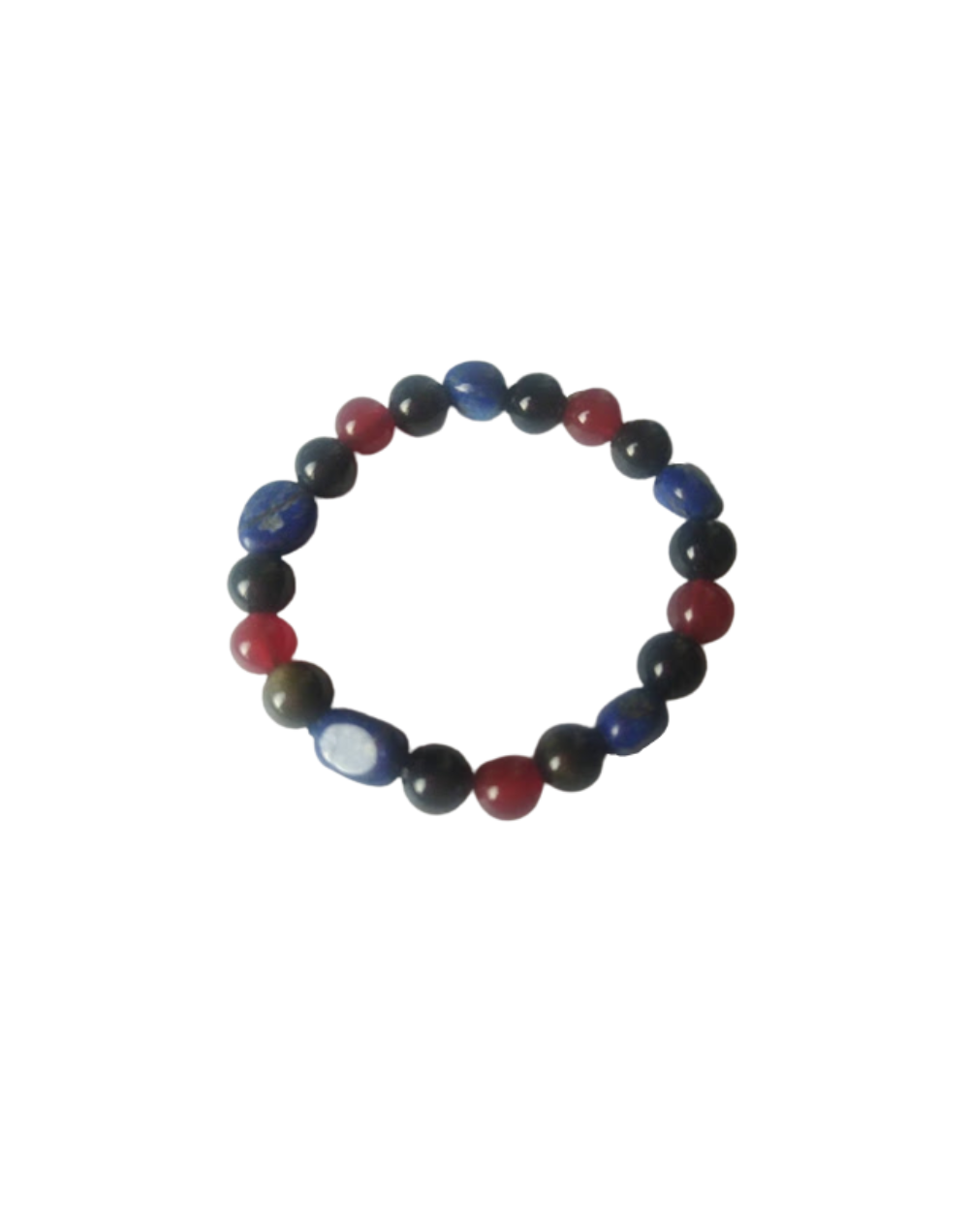 Pulsera lapislázuli cornalina y obsidiana dorada