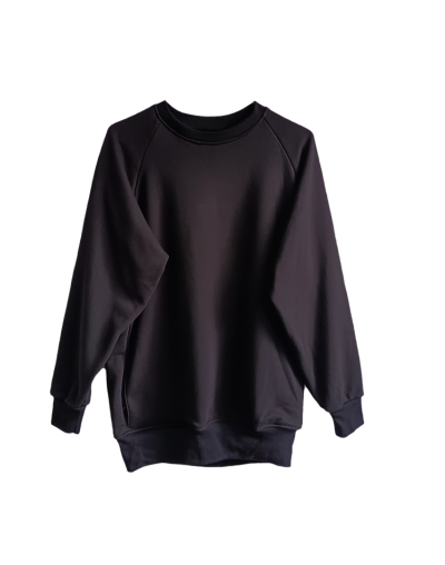 Buzo oversize unisex negro