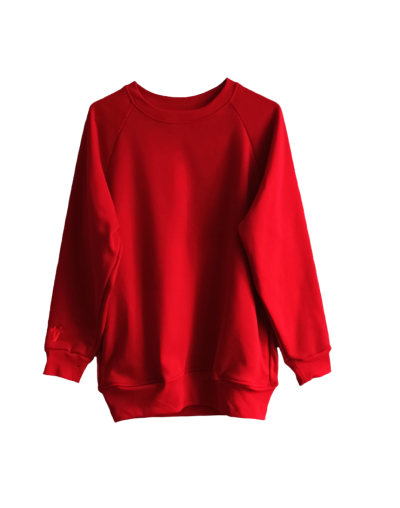 Buzo oversize unisex rojo
