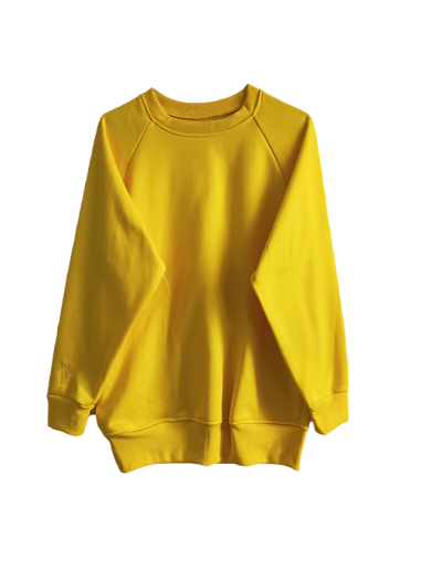Buzo oversize unisex amarillo
