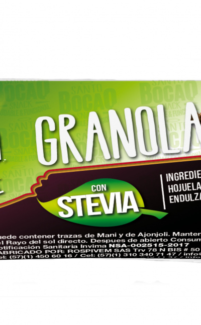 Snack Granola con Stevia Paquete x 8 Und.