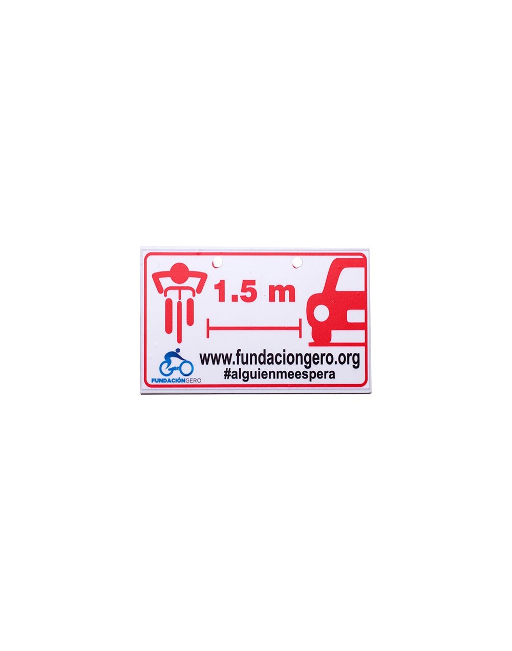 PLACA 15 m PARA BICICLETA