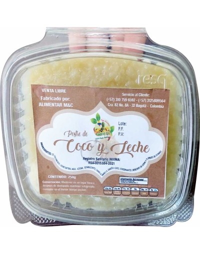 Postre de coco