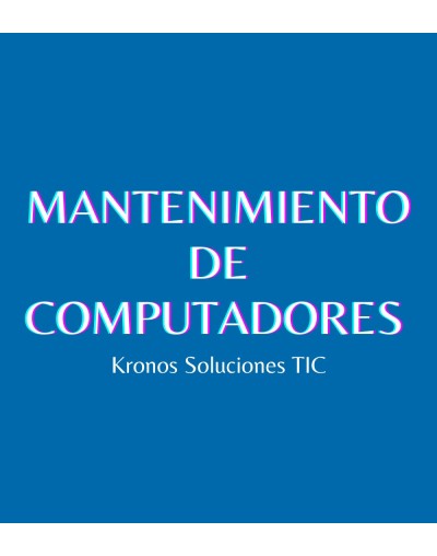 Mantenimiento de computadores 