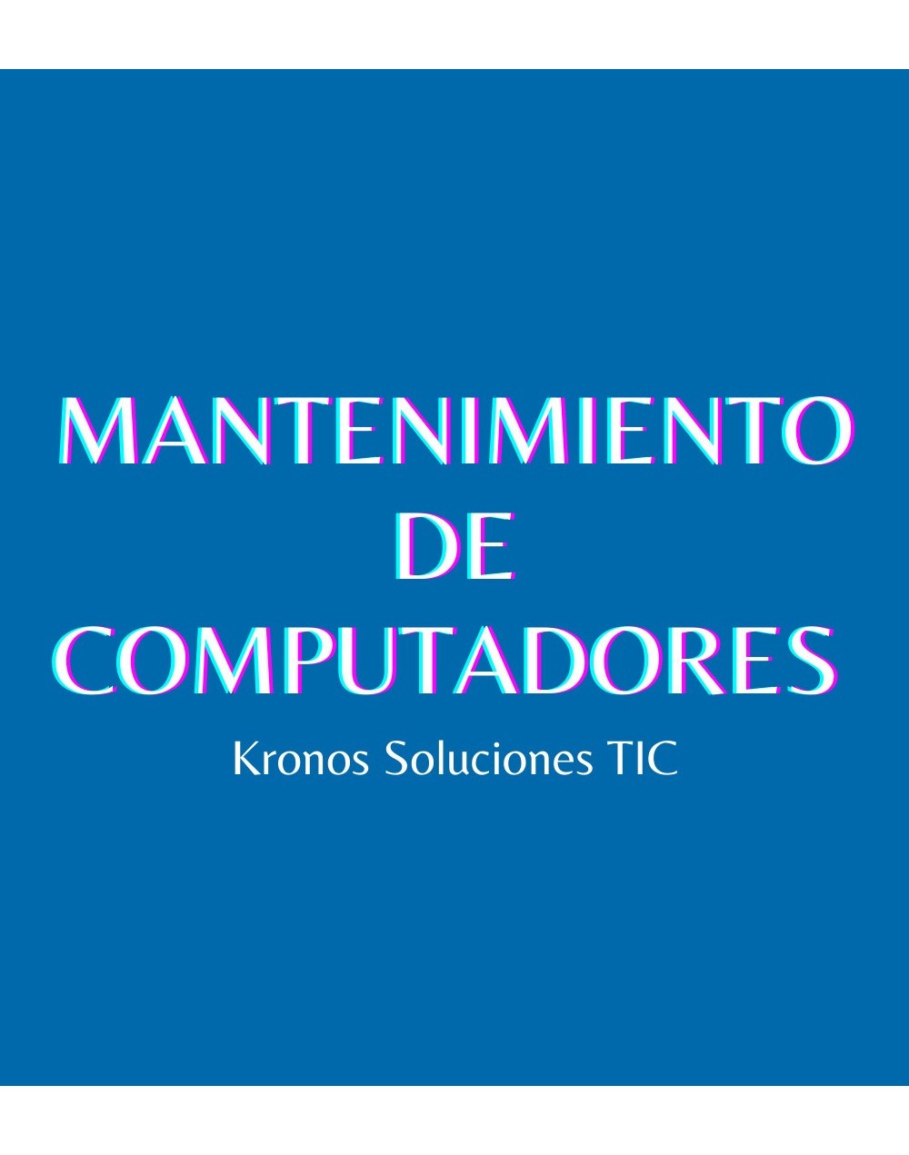 Mantenimiento de computadores 