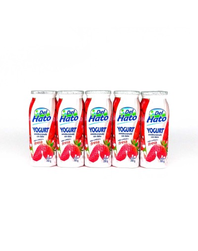 Yogurt Del Hato x 250g Pack x 5 sabor individual 