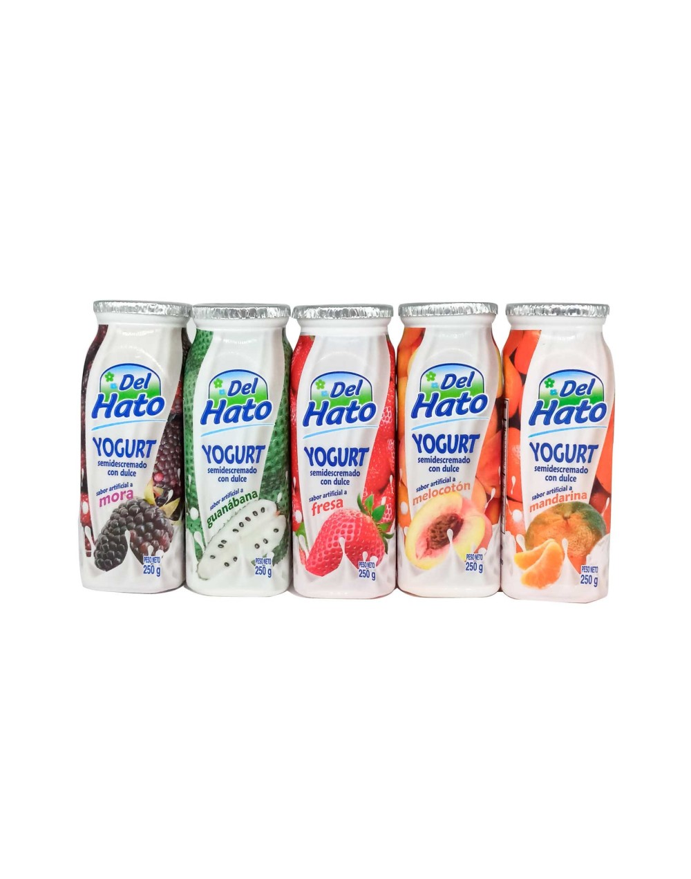 Yogurt Del Hato x 250g Pack x 5 Sabor Surtido