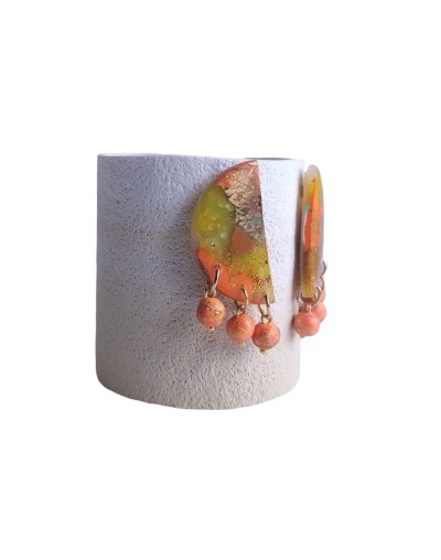 Topo aglomerado naranja