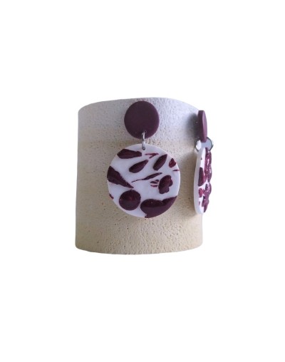 Arete de textura stencil flores